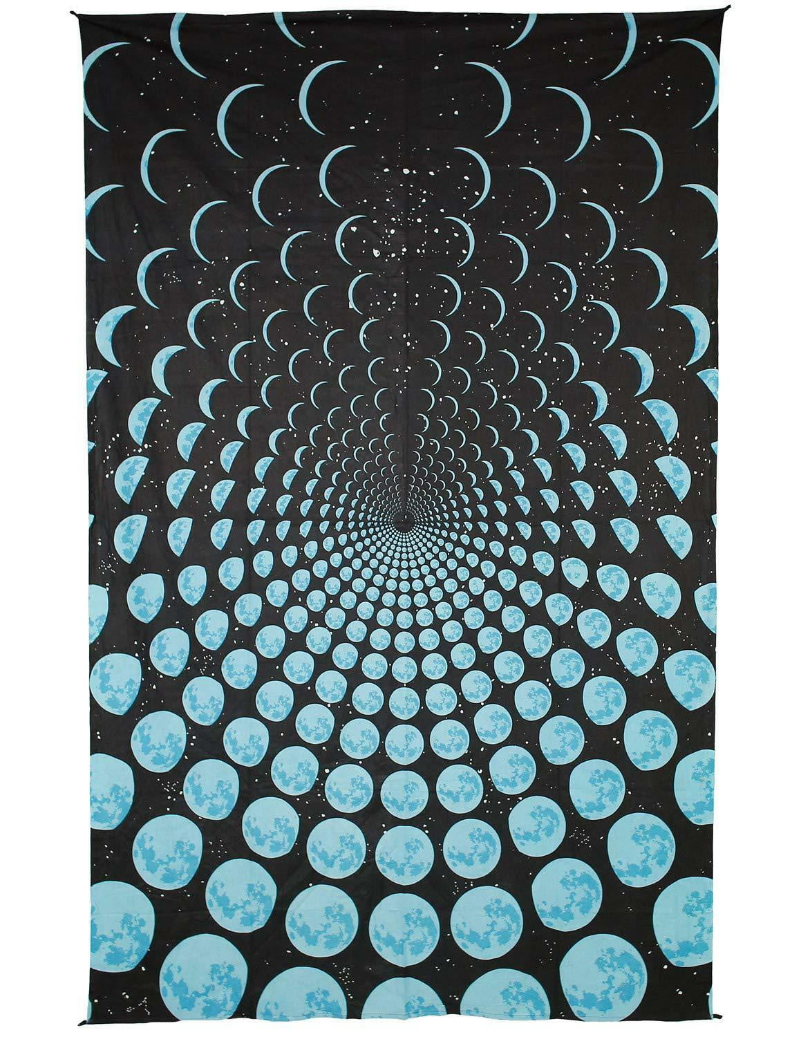 Moon Phases Tapestry Lunar Cycle Wall Art Outer Space Decor Huge 30x45 Walmart Com Walmart Com