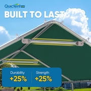 Quictent 10x20 ft Heavy Duty Carport Outdoor Garage Shelter Reinforced Structure, No Sidewall - Green