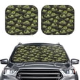 thumbnail image 2 of Fotbe Light Green Excavator 2-Piece Car Windshield Sun Shade | Sun Blocker for Car Windshield | Foldable Automotive Interior Accessories for Sun Protection-Small, 2 of 7