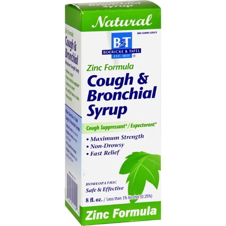 Boericke and Tafel Cough And Bronchial Syrup With Zinc - 8 fl oz