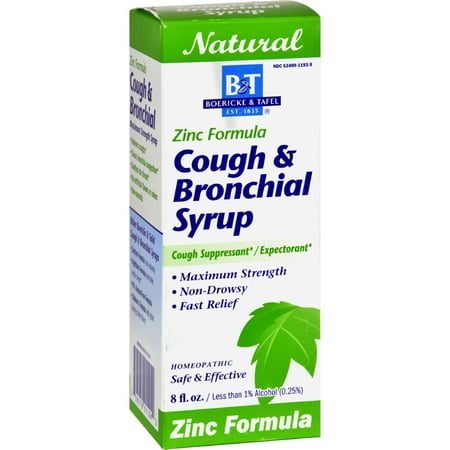 Boericke and Tafel Cough And Bronchial Syrup With Zinc - 8 fl