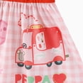 thumbnail image 5 of Peppa Pig Girls Dress Flutter Sleeve Cartoon Graphic Dress Summer Casual Party Kids Outfit Red Sizes 4-5Y, 5 of 10