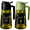 Black&Green, variant on CXINYI 16 oz Glass Olive Oil Dispenser for Kitchen, 2 in 1 Oil Sprayer Bottle for Cooking, Salad, BBQ and Frying, Black