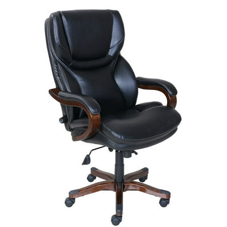 serta executive big tall bonded leather office chair brown