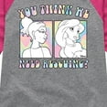 thumbnail image 3 of Disney Princess - You Think We Need Rescuing - Toddler & Youth Girls Raglan Graphic T-Shirt, 3 of 5