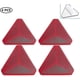 thumbnail image 1 of 4 reflectores triangulares rojos para remolque: reflectores autoadhesivos para vehículos recreativos, caravanas y seguridad vial, 1 of 4