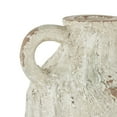 thumbnail image 5 of DecMode 22" Antique Textured Amphora Cream Magnesium Oxide Vase with 2 Small Handles, 5 of 9