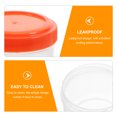 thumbnail image 3 of OUNONA 4Pcs Red Round Salad Ketchup Seasoning Container Leakproof For Meal Prep Lunch Box, 3 of 7