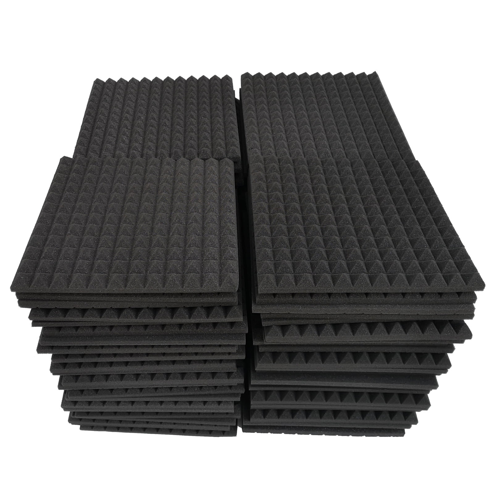 96 Pack Soundproofing Foam Studio Panel Wedge Acoustic Foam Tiles 12