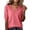145#Pink, variant on Womens Sweaters Short Sleeve V Neck Lightweight Knit Cozy Loose Summer Pullover Blouses Tops Tee