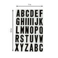 thumbnail image 3 of (2 pack) HY-KO 1-3/4-inch Vinyl Letter Set, Black on White, 77-Piece Self-Stick Adhesive Letters, 3 of 10