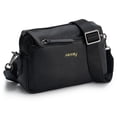 thumbnail image 1 of Bolso bandolera Alldaily pequeño de piel vegana con triple cremallera, 1 of 6