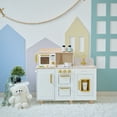 thumbnail image 3 of Teamson Little Chef Hampton Wooden Play Kitchen for Kids – Pretend Play Kitchen Set with Ice Dispenser, Microwave, Sink & Accessories, Ideal for Kids 3 Years and Up, 3 of 16
