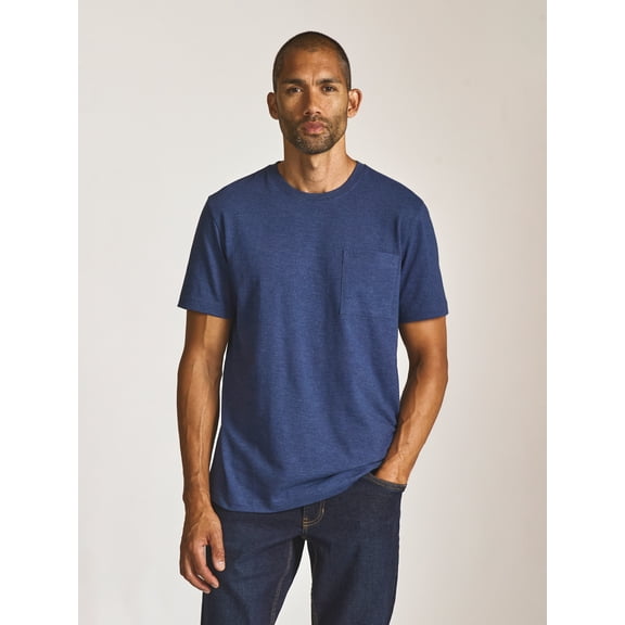 Chaps Men's and Big Men's Seacoast Wash Slub Pocket T-Shirt, Sizes S-3XL