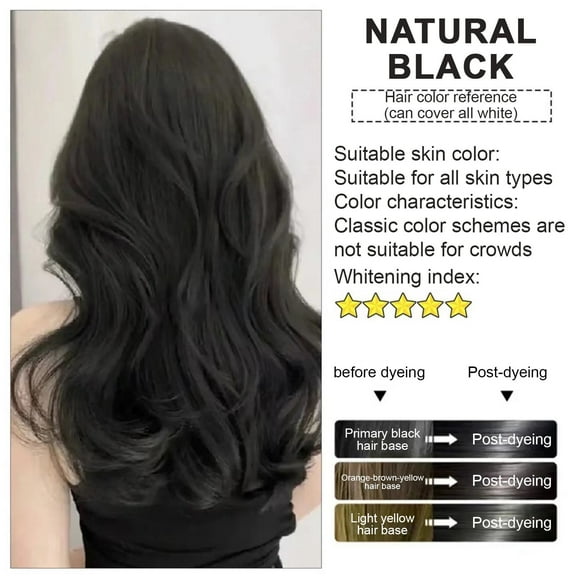 Hair Coloring Cream Hair Plant Tea Color Cover Gray Hair Natural Cover Up 260ml