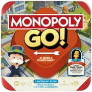 Monopoly GO! Board Game, Inspired by the Popular Mobile Board Game, 15 Mins., Family Games, Ages 8+