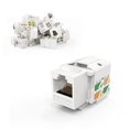 thumbnail image 1 of shiyou-Cat6 RJ45 Keystone Jacks, 20-Pack Cat 6 RJ45 Keystone Jack, Ethernet Keystone Modular Female Connectors, White, 1 of 4