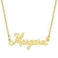 thumbnail image 1 of KISPER 18K Gold Plated Stainless Steel Personalized Name Pendant Necklace, 1 of 33