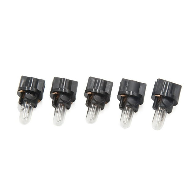 5Pcs Vehículo 12V Bombilla T5-V2 Ámbar Luz de Tablero Indicador Interior de Coche