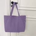 thumbnail image 4 of Mwjwdo Women's Plain Retro Soft PU Underarm Handbag, Minimalist Large Capacity Shoulder Tote for Daily Commute & Shopping Purple, 4 of 5