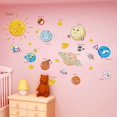 thumbnail image 2 of MINKUROW Kids Room Wall Art Decor Decals Cartoon Removable Universe,Space,Planet,Solar System,Galaxy DIY Home Wall Stickers Decals Murals for Bedroom Living Room Ceiling Boys Girls Rooms Nursery, 2 of 6