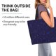 thumbnail image 2 of Balery Glittering Purple Starfield Bolsa Tote Estilo Estético con Cremalleras, Bolsa de Hombro, Bolsa de Compras Grande y Plegable, 2 of 8