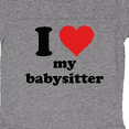 thumbnail image 3 of Inktastic I Heart My Babysitter Boys or Girls Baby Bodysuit, 3 of 4