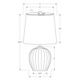thumbnail image 3 of Lighting - 19"h - Table Lamp - Beige Resin - Beige Shade - Transitional, 3 of 3