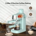 thumbnail image 2 of Coffee Machine, 3.5 Bar Espresso Cappuccino Machine with Milk Frother, 4 Cup Portable Coffee Maker for Latte, 800W Cappuccino, Gift for Coffee Lover, 2 of 7