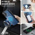 thumbnail image 5 of Decase Premium Magnetic Detachable Wallet Case for iPhone 16 Plus,Shock-Absorbent, Anti-Scratch PU Leather+TPU Bumper Cover, Slim & Rugged, with Credit Card Slots, Fits Mag-Safe Car Mount,Blue, 5 of 9