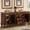 Antique Brass Finish, variant on Silkroad Exclusive  Stone Counter Top Double Sink Cabinet 72-inch Bathroom Vanity Antique Brass Hardware Baltic Brown Granite Top