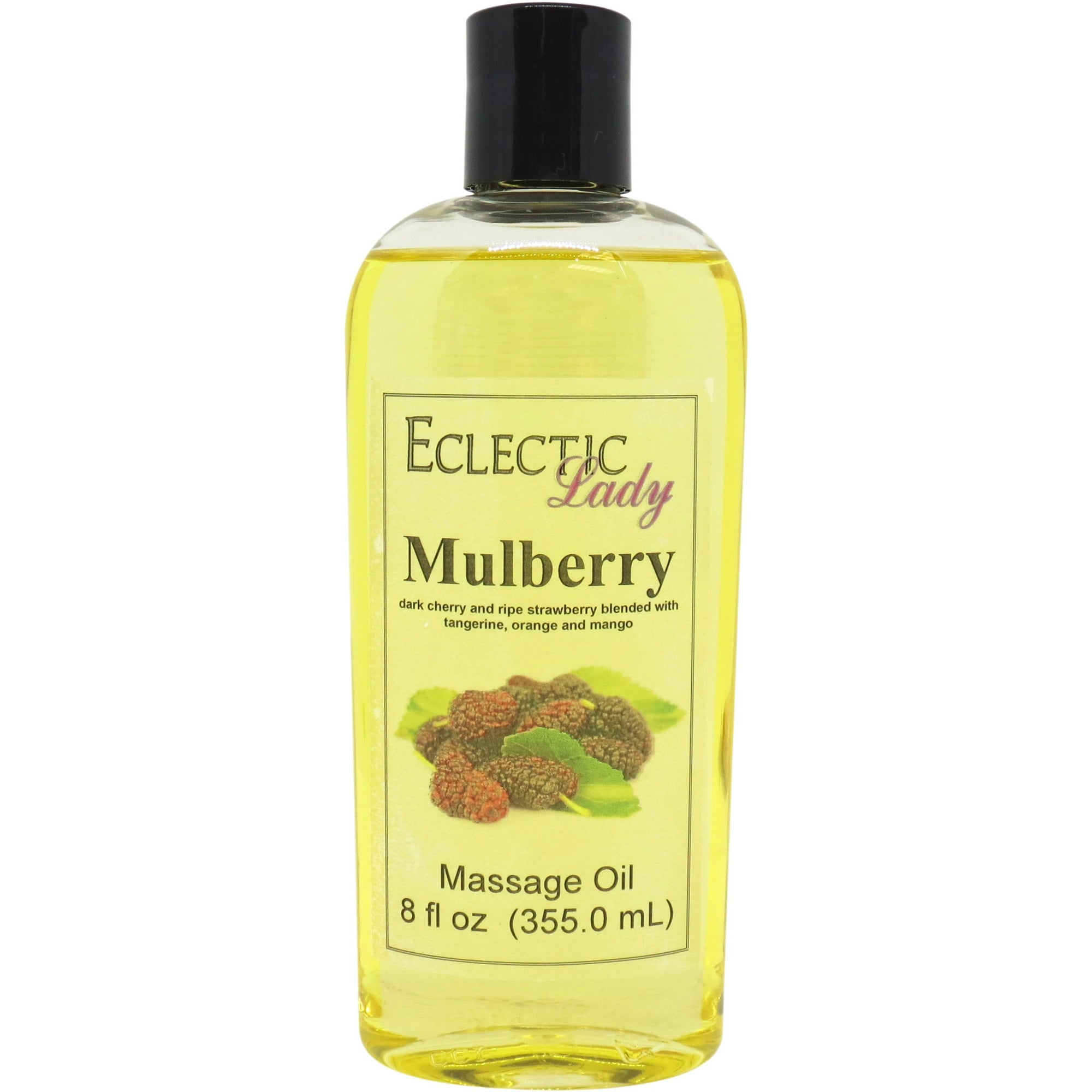 Mulberry Massage Oil by Eclectic Lady, 8 oz, Sweet Almond Oil and Jojoba Oil