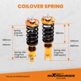 thumbnail image 4 of Maxpeedingrods Complete Coilover Kits For Honda Civic 88-91 Acura Integra 90-93 Shock Absorbers, 4 of 6