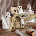 thumbnail image 6 of Skeleton Snack Tray Halloween Serving Platter Skull Shaped Resin Bowl for Candy Appetizers Fruit Nuts Party Serving Dish Home Decor Halloween Decoration and Gothic Theme Events, 6 of 9