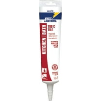 White Lightning Hybrid Caulk,White,Kitchen & Bath W22000005