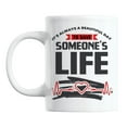 thumbnail image 1 of A Beautiful Day to Save Life White Ceramic Coffee & Tea Mug (11oz), 1 of 6