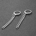 thumbnail image 4 of Pendientes De Bisagr material acero Inoxidable Con de material acero Inoxidable Hugo Pendientes borla de aro, 4 of 9