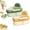 Green + Yellow, variant on Self-Cleaning Kitchen Sink Food Strainer Basket, Suction Cup Corner Rack with Press Dumping, Fine Mesh Drainage for Kitchen Bathroom Use