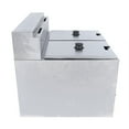 thumbnail image 3 of Stainless Steel Deep Fryer with Frying Baskets and Lid, 12.7QT/12L Capacity Countertop Deep Fryer Oil Frying Pot Kitchen Frying Machine Table Snack Fryer Double Cylinder Gas Fryer LPG Deep Fryer, 3 of 12