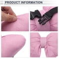 thumbnail image 3 of Almohada para la Cabeza del Automóvil Unique Bargains, Soporte Ergonómico y Cómodo para el Cuello, Algodón y Lino, Espuma Viscoelástica, Ancho Ajustable, Rosa, 2 Pcs para Conducir y Viajar, 3 of 7