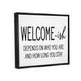 thumbnail image 2 of Stupell Industries Welcome-Ish Funny Entryway Sign Casual Humor Graphic Art Jet Black Floating Framed Canvas Print Wall Art, Design by Lettered and Lined, 2 of 5