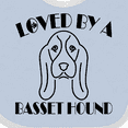 thumbnail image 4 of Inktastic Basset Hound Dog Boys or Girls Baby Bib, 4 of 4