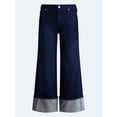 thumbnail image 5 of Scoop Women's and Women's Plus Mid Rise Cuffed Wide Leg Jeans, Sizes 0-28W, 5 of 5