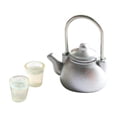 thumbnail image 1 of 12 tetera con tazas accesorios d decoración de Sunnimix miniatura de la tetera de la casa de muñecas, 1 of 8