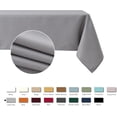 thumbnail image 3 of Textured Tablecloth Stain Resistant Waterproof and Wrinkle Resistant Washable Soft Table Cloth, Fabric Table Cover for Dining Room and Outdoor Use, Rectangle 60 x 120 Inch, Light Grey, 3 of 6