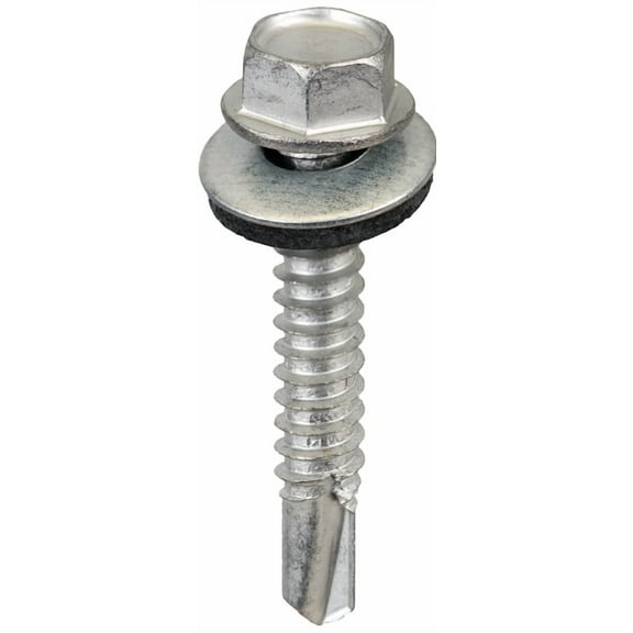 Acorn International SW-MM1412G250 Screw, Hex Drive, Self-Drilling, Self-Tapping Point, Galvanized Steel, 20/BAG
