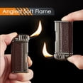 thumbnail image 2 of 3 in 1 Pipe Lighter Butane Angled Soft Flame Refillable with 3 Pipe Cleaner Tools Multifunctional Gas Lighter for Camping Grill Fireplace Candle (Gas Not Included), 2 of 2