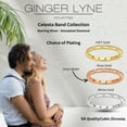 thumbnail image 6 of Celesta Eternity Rings for Women Stackable Wedding Bands CZ 2mm Sterling Silver Ginger Lyne, 6 of 6