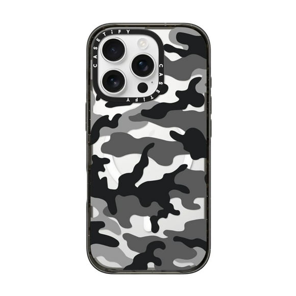 Funda CASETiFY Camo Over Black para iPhone 16 Pro Negro
