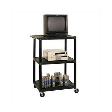 Luxor High Open Shelf Endura Video Table AV Cart